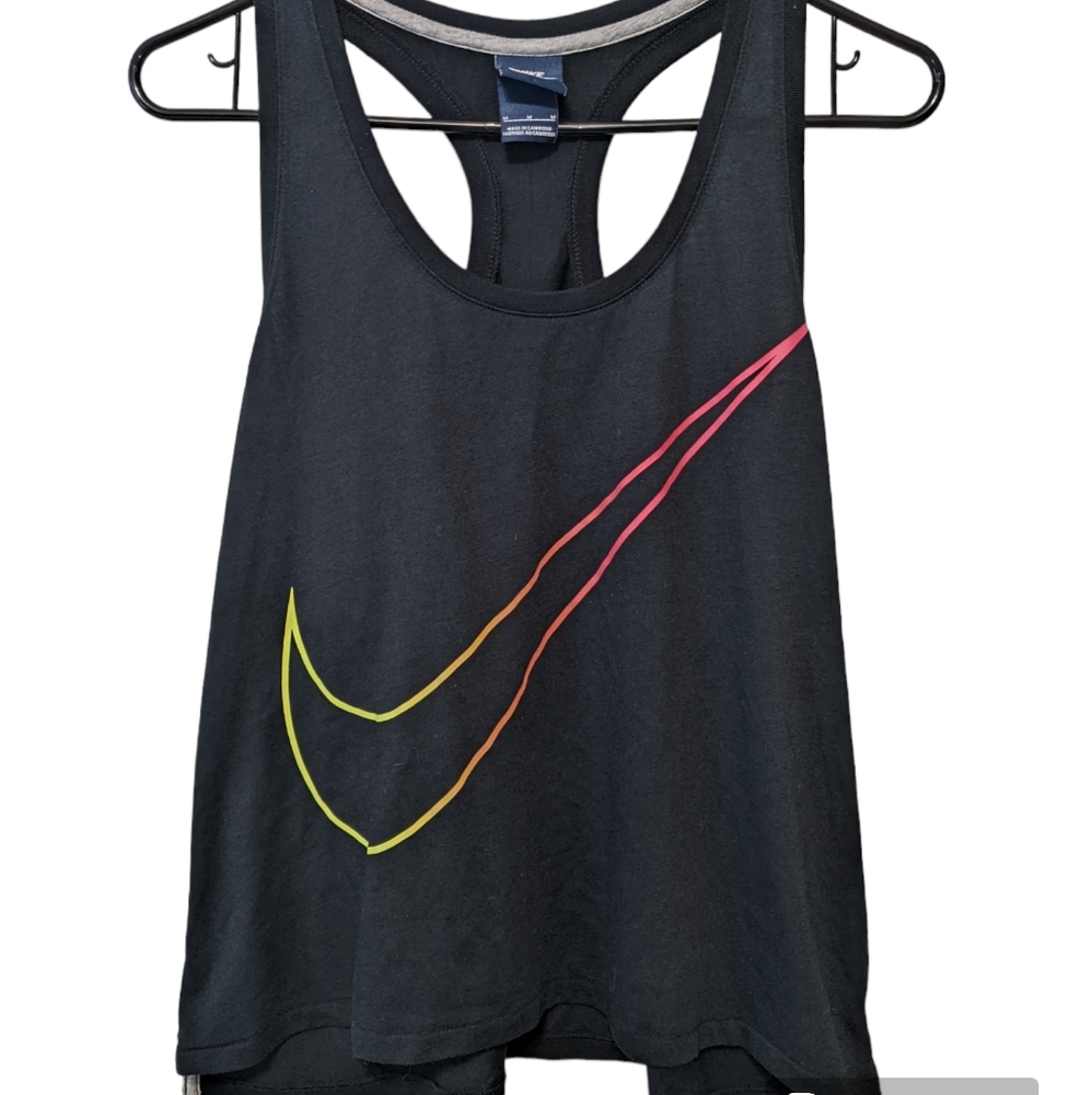 Nike Women's Black Racer back Tank Top Size Medium